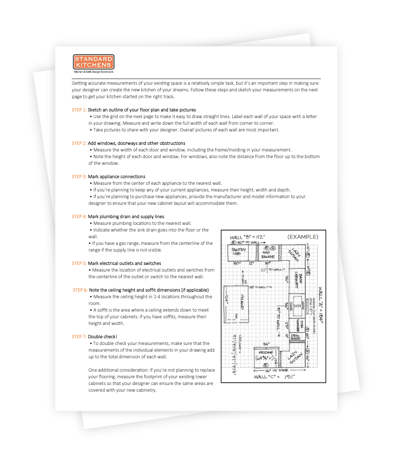 Download our kitchen measurements guide.